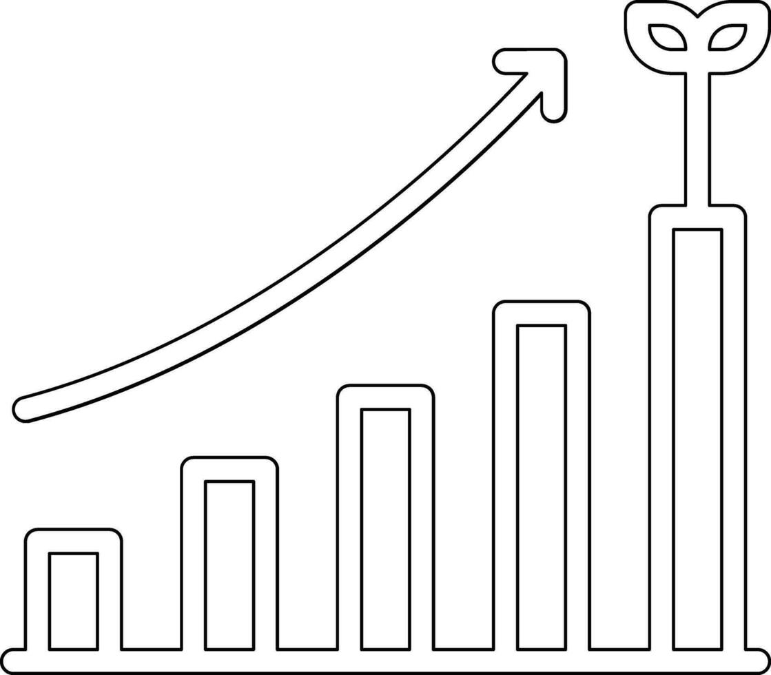 icono de vector de crecimiento empresarial