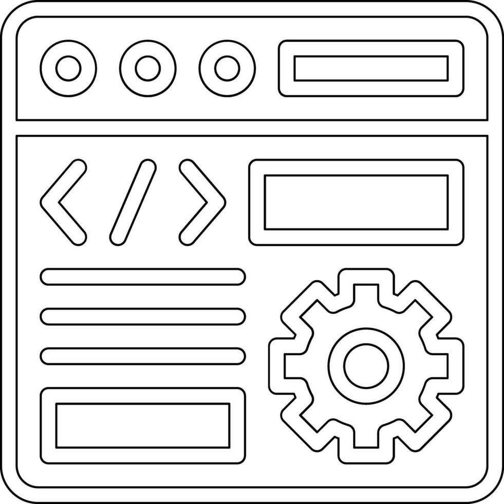 Code Settings Vector Icon