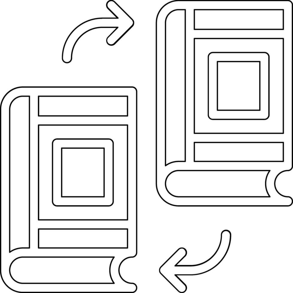 Book Exchange Vector Icon