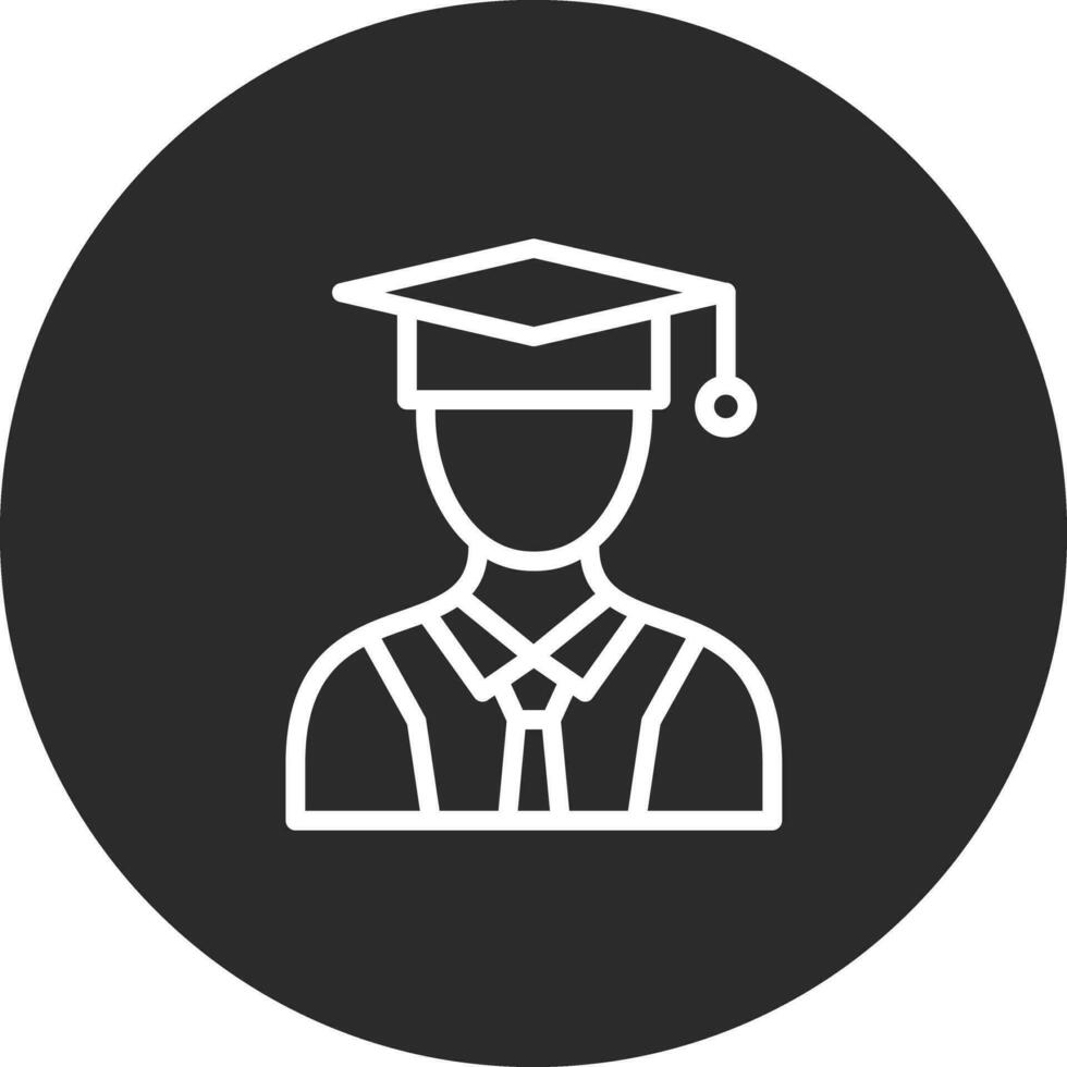 masculino graduado vector icono