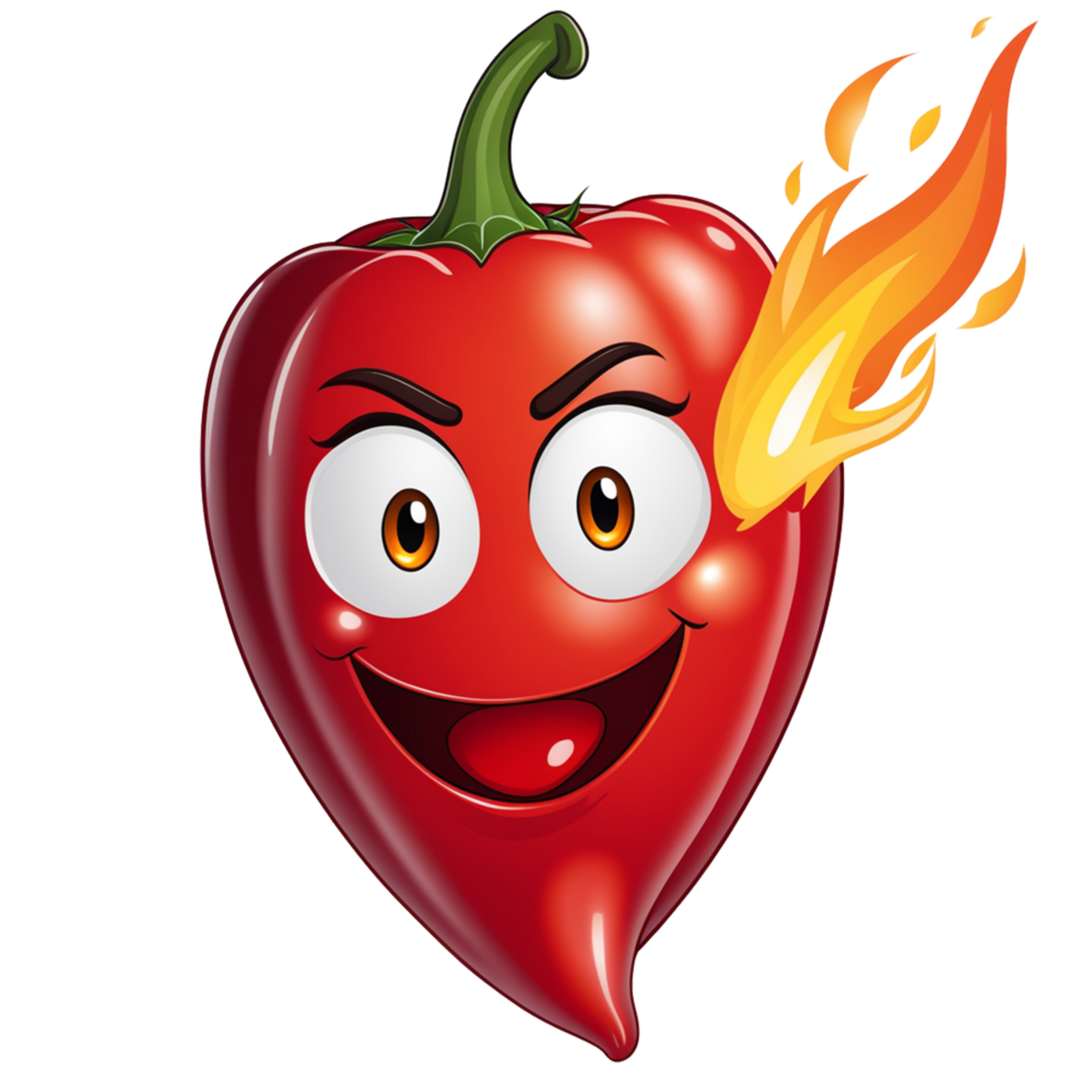 ai generato illustrazione di chili personaggio espressioni png