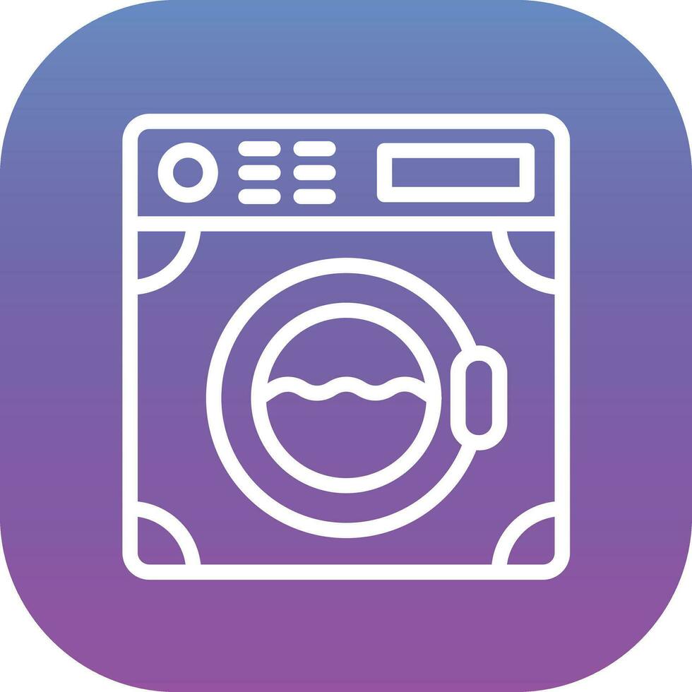 Laundry Machine Vector Icon