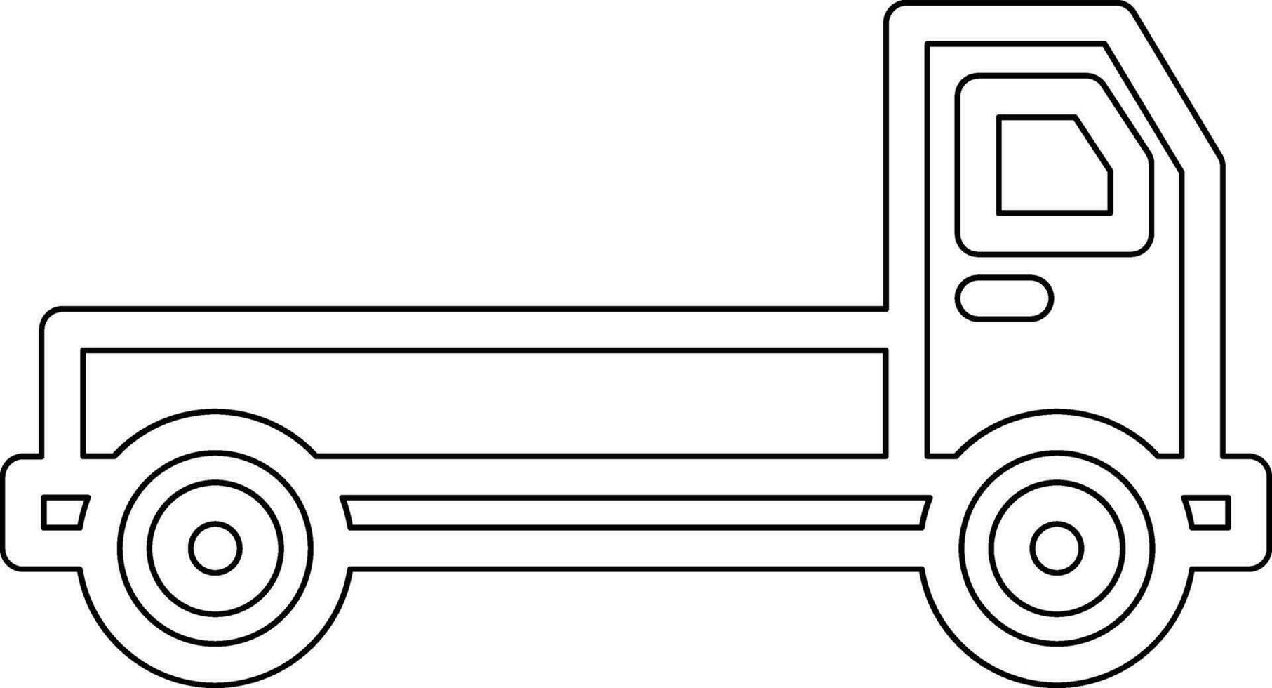 Truck Trailer Vector Icon