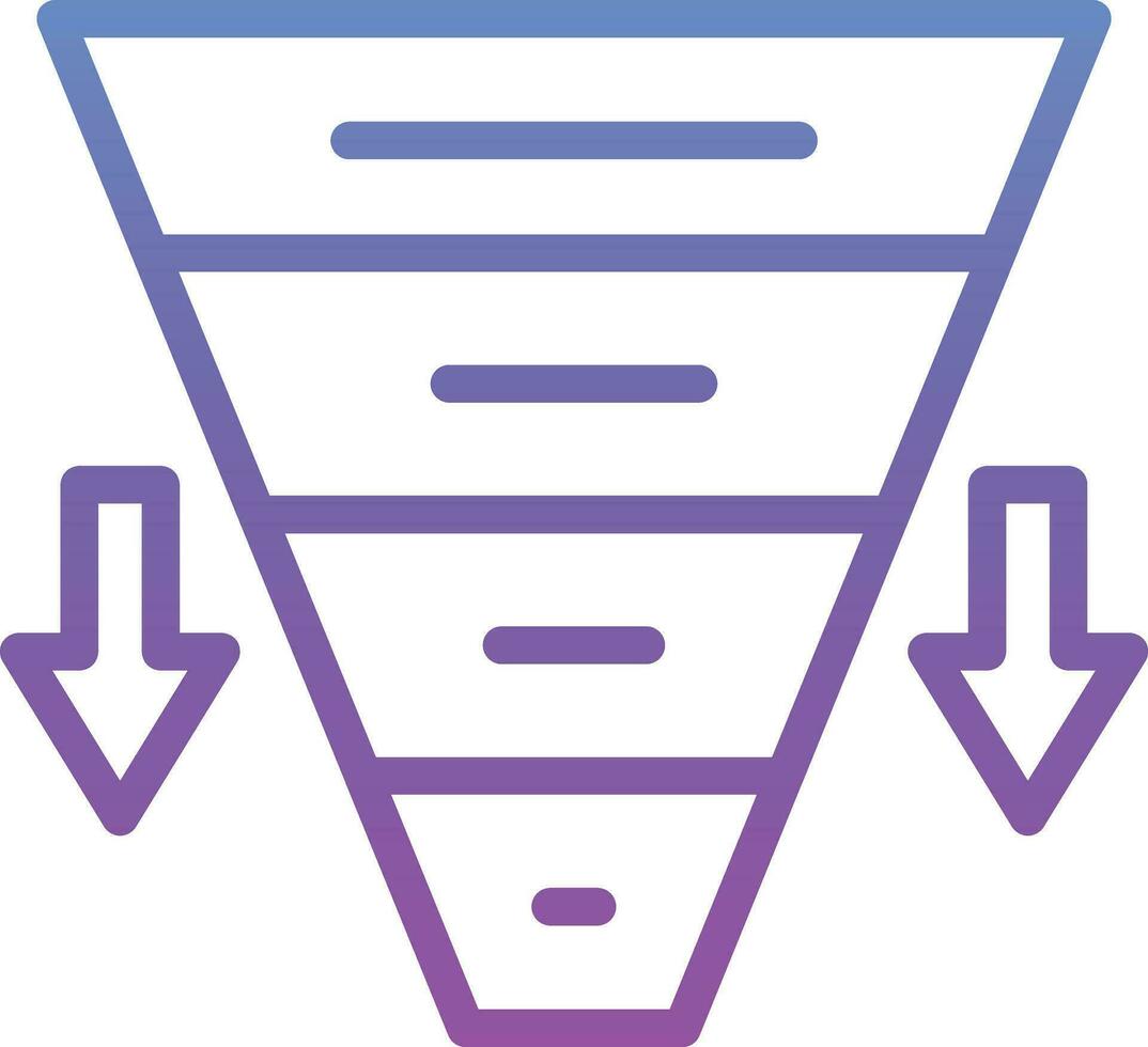 Funnel Chart Vector Icon