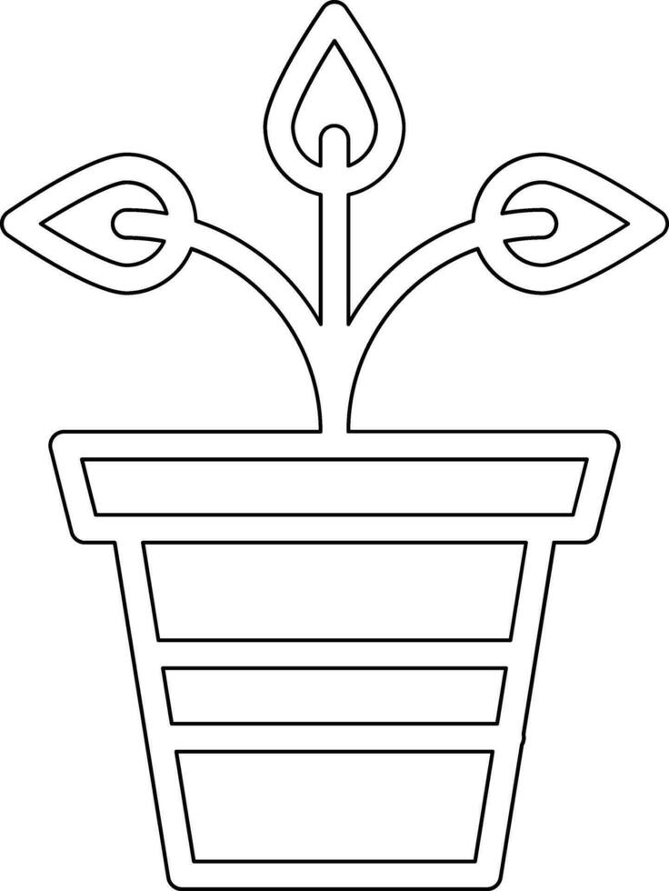 Plant Pot Vector Icon