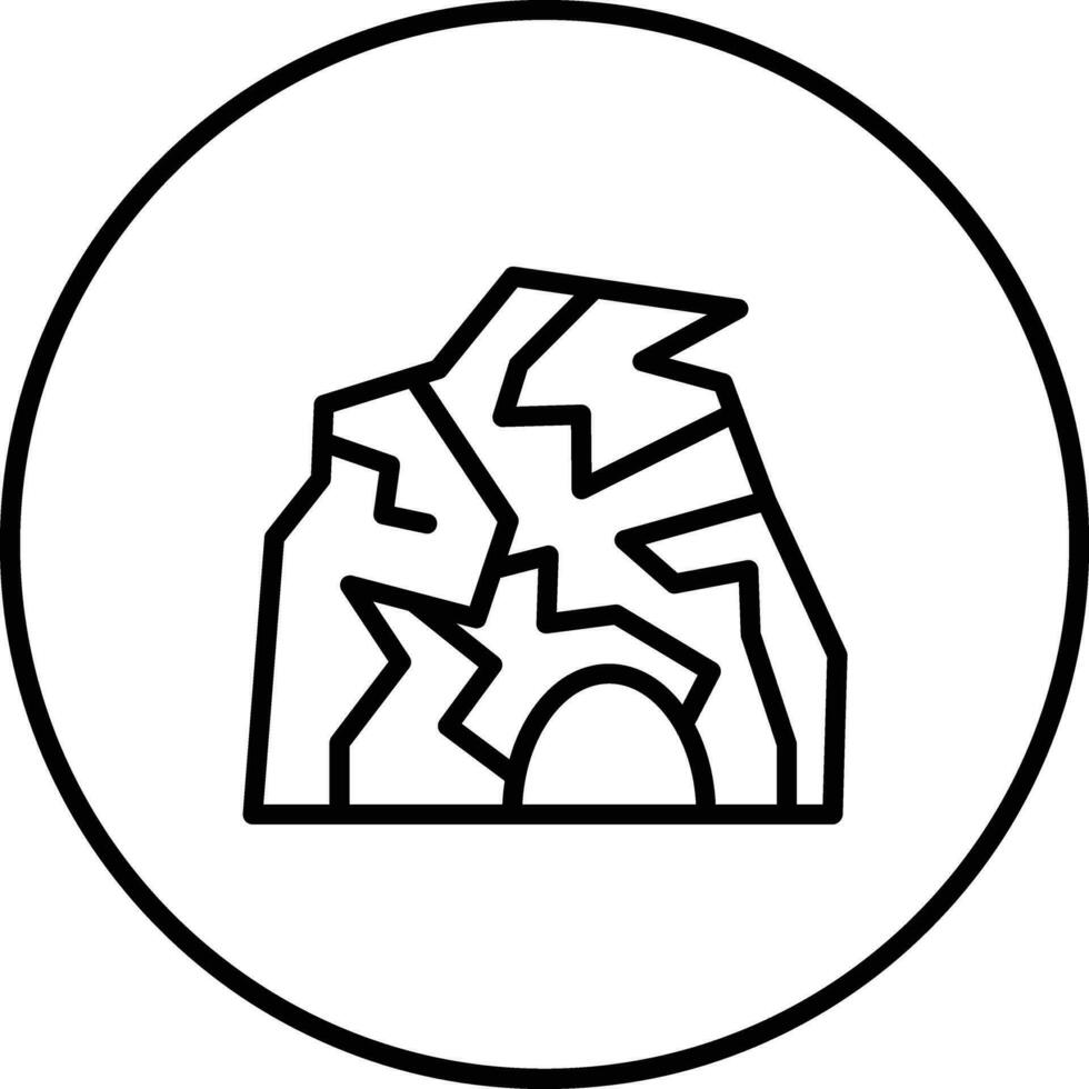 Desert Cave Vector Icon