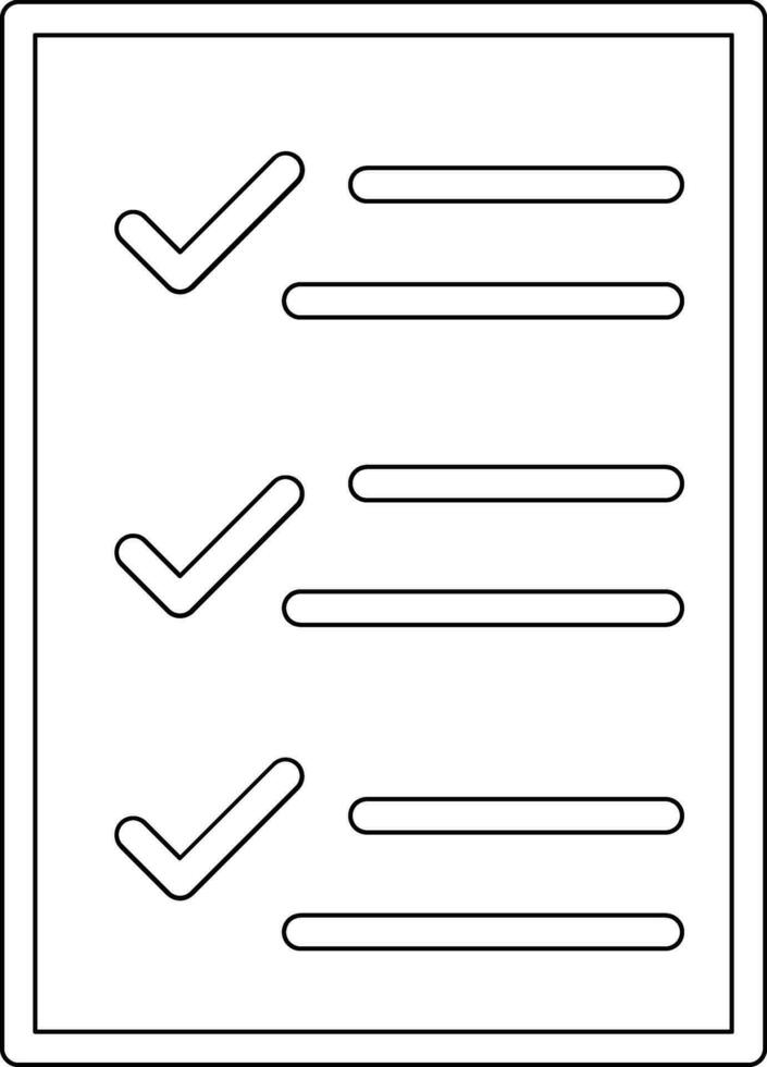 Tasks List Vector Icon