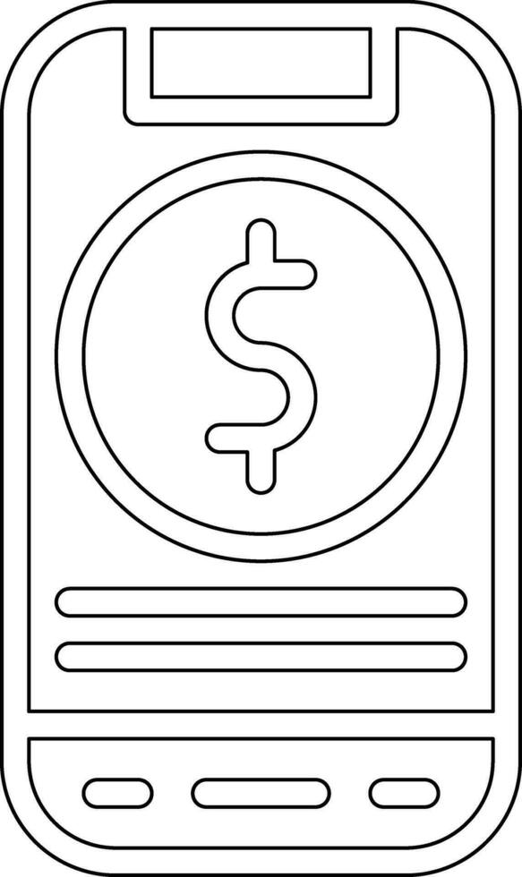financiero aplicación vector icono