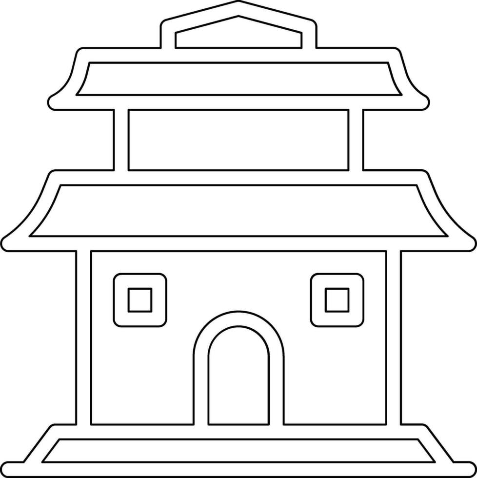 icono de vector de pagoda