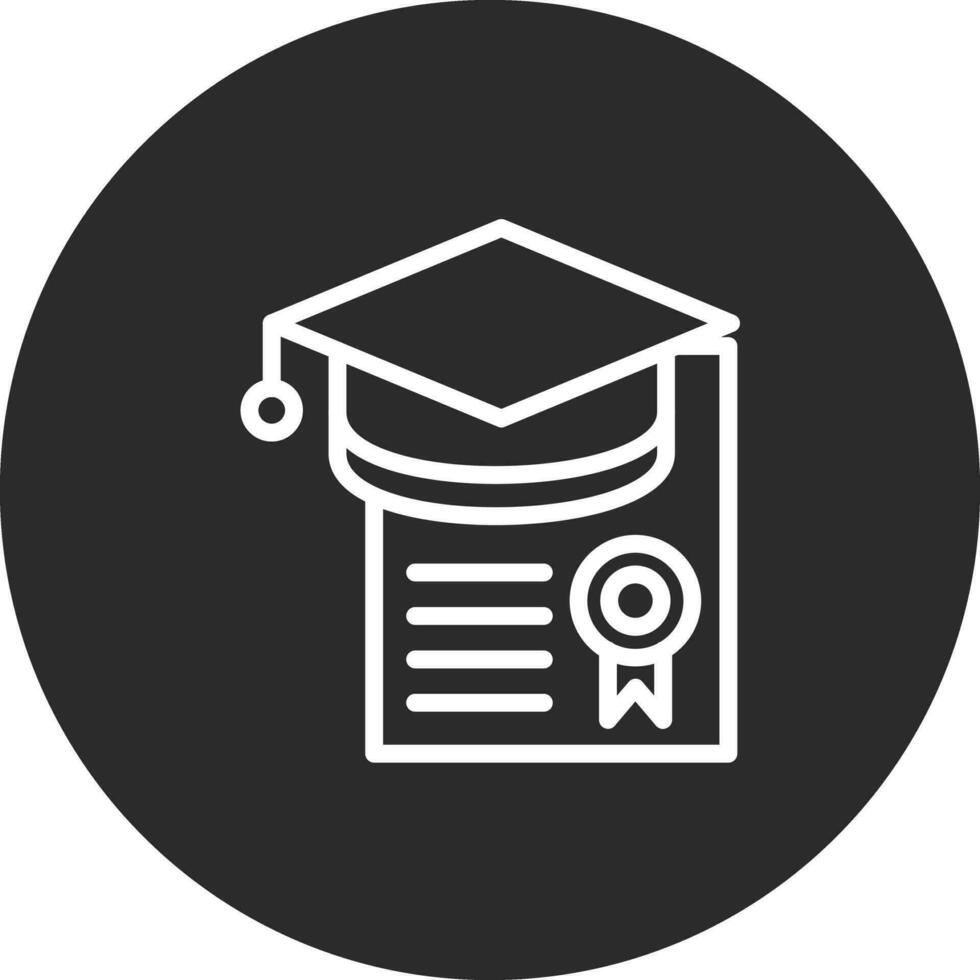 graduación diploma vector icono