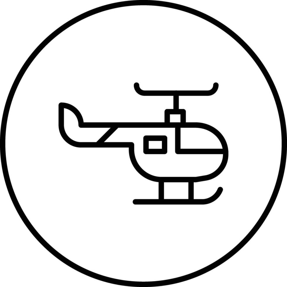 icono de vector de helicóptero