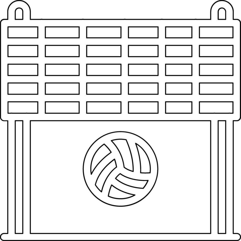 vóleibol red vector icono