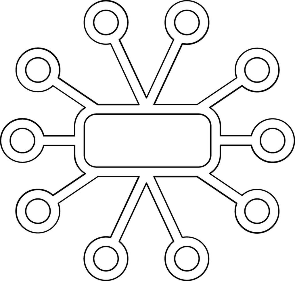 Mind Map Vector Icon