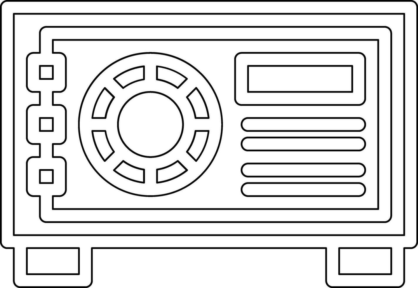 Money Vault Vector Icon