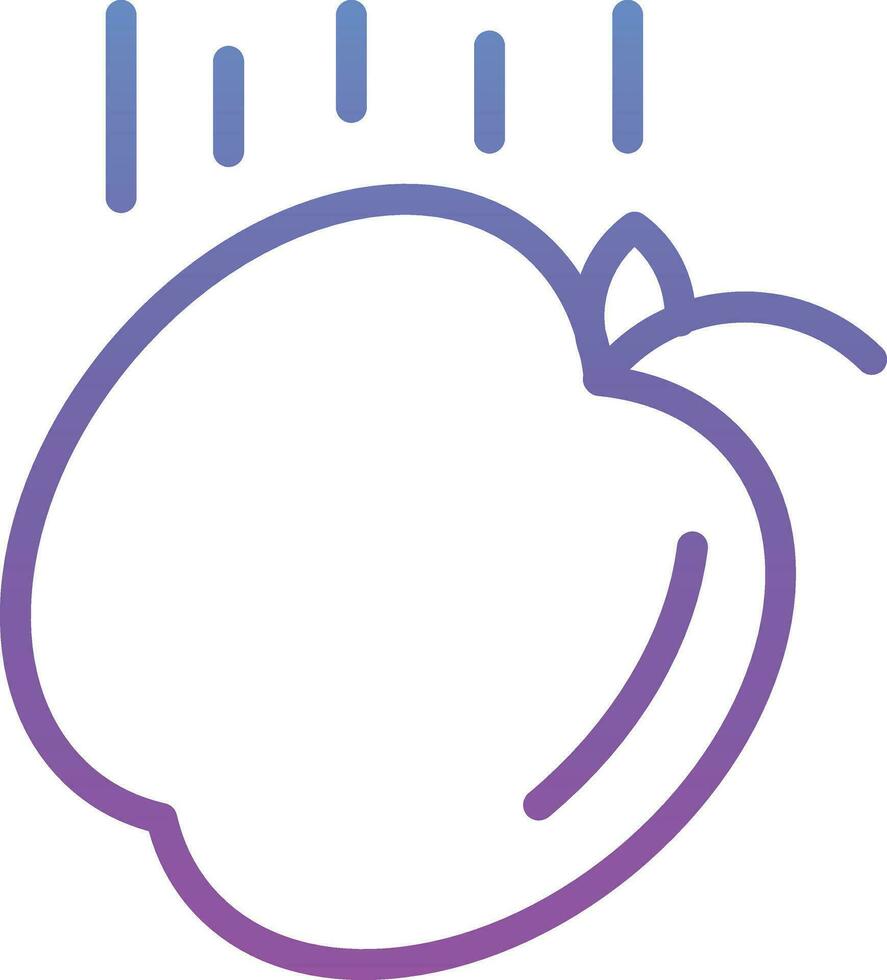 Falling Apple Vector Icon