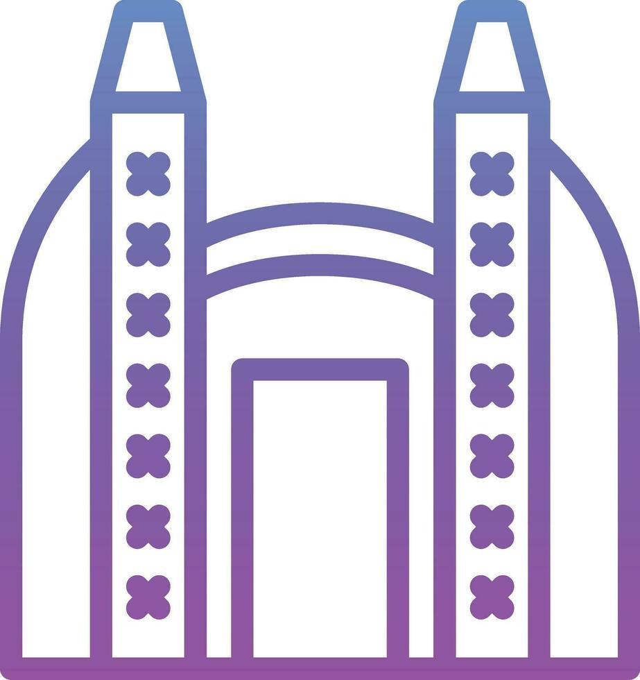 Ishtar Gate Vector Icon