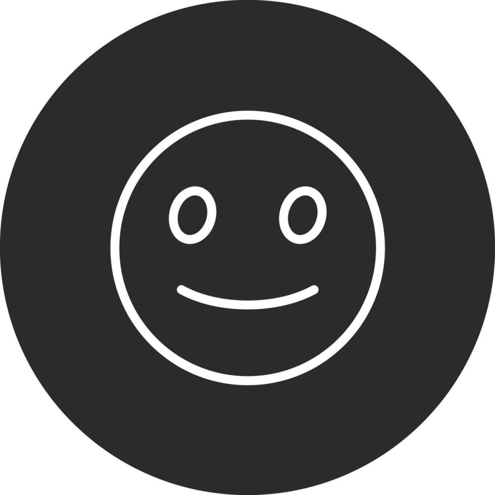 ligeramente sonriente cara vector icono