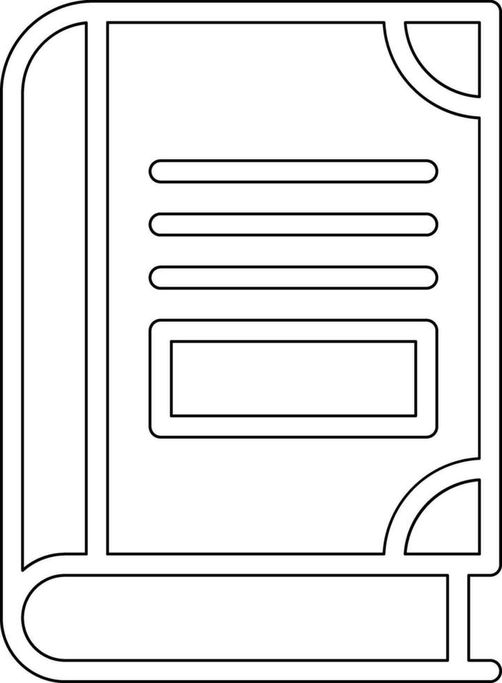 Closed Book Vector Icon