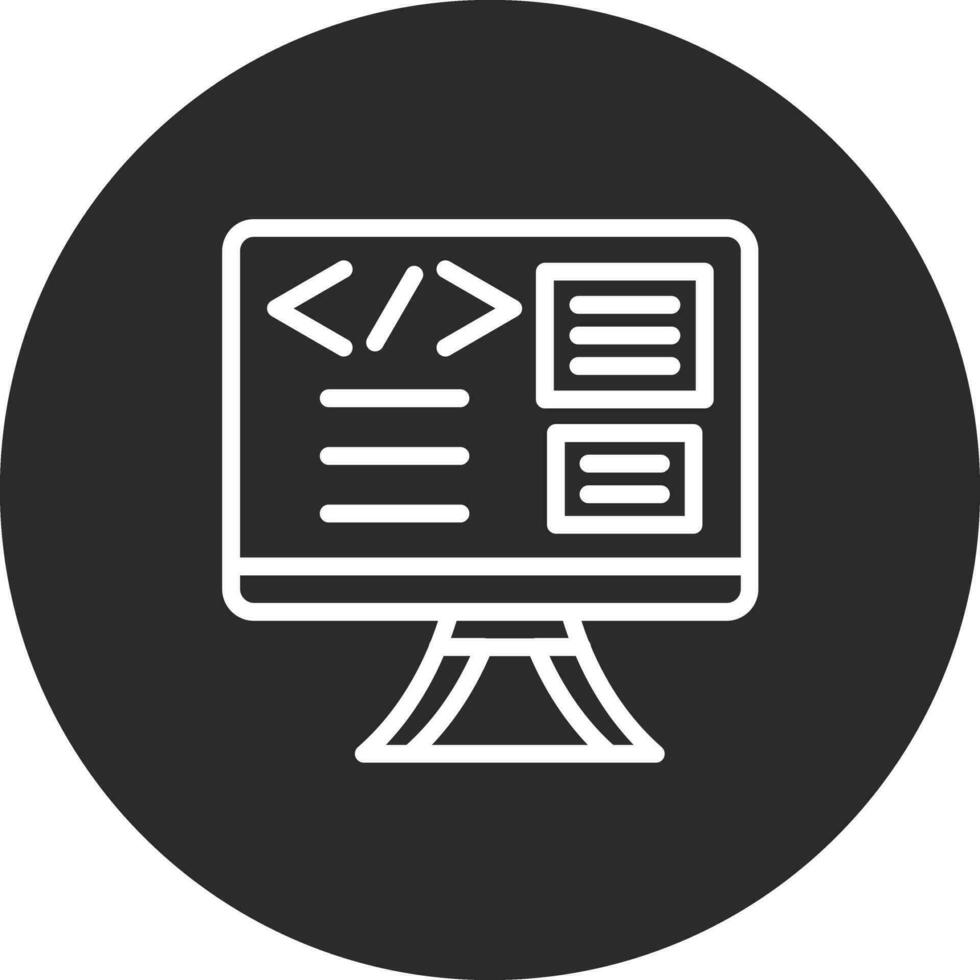 icono de vector de programación web