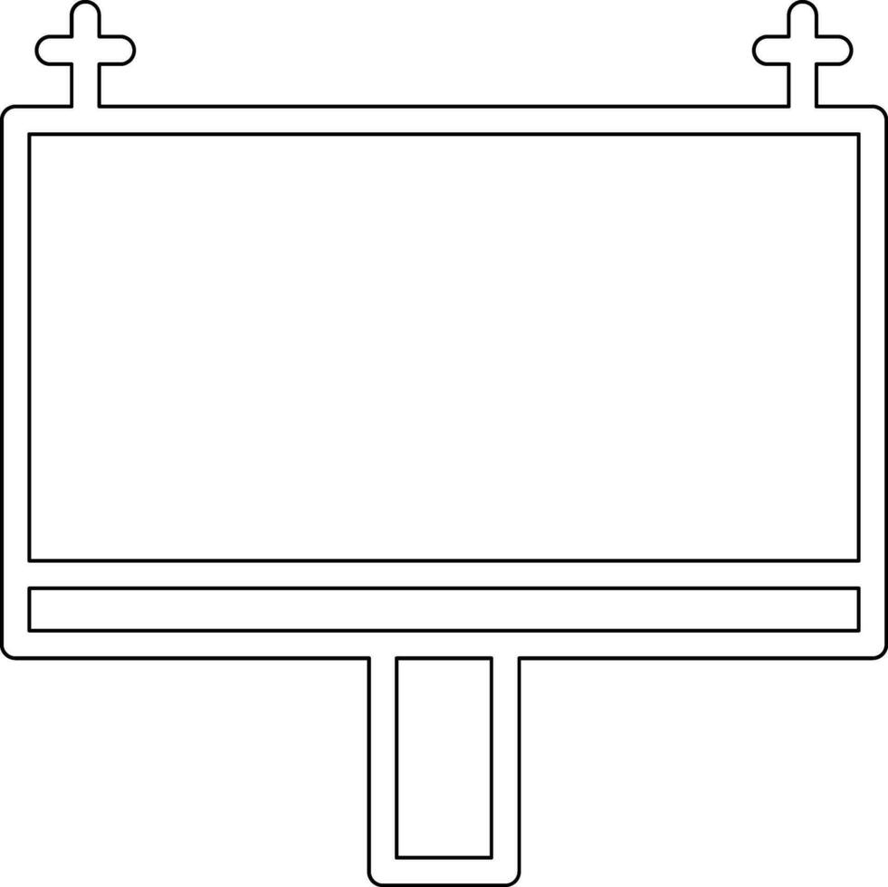 Billboard Vector Icon