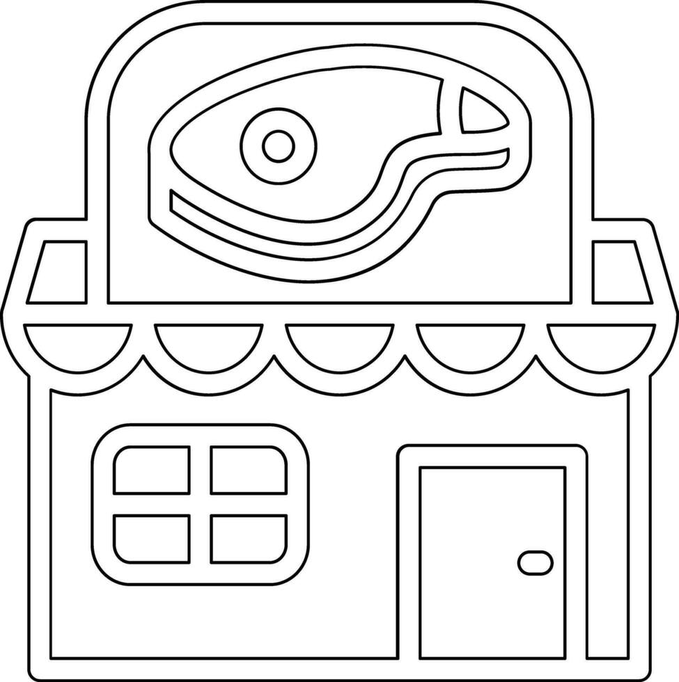 Butcher Shop Vector Icon