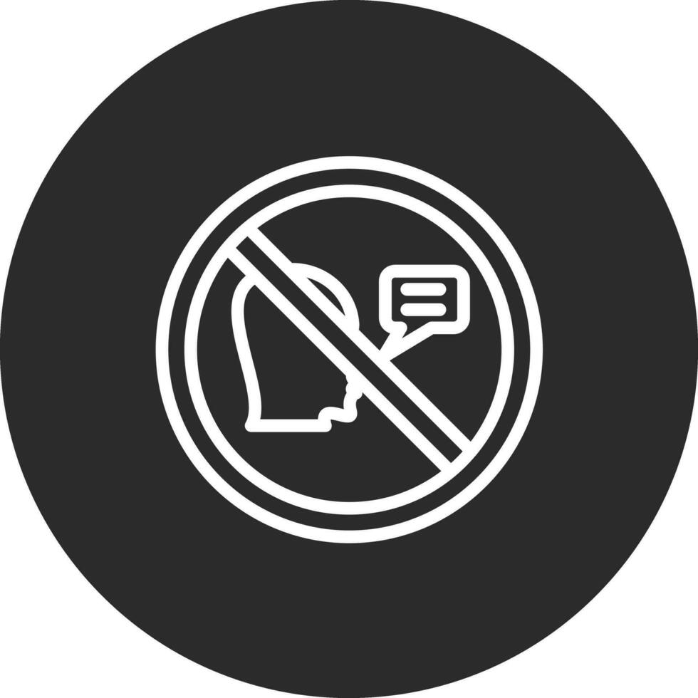 No Speak Vector Icon