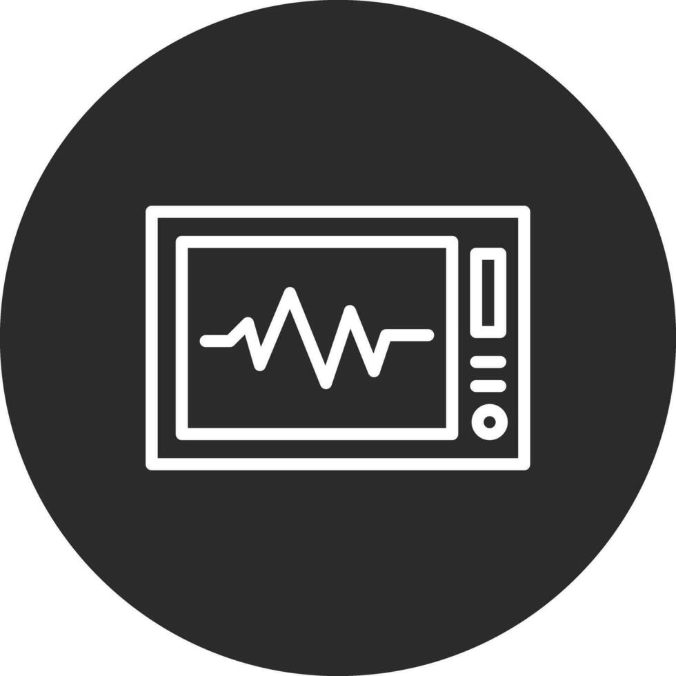 icono de vector de electrocardiograma