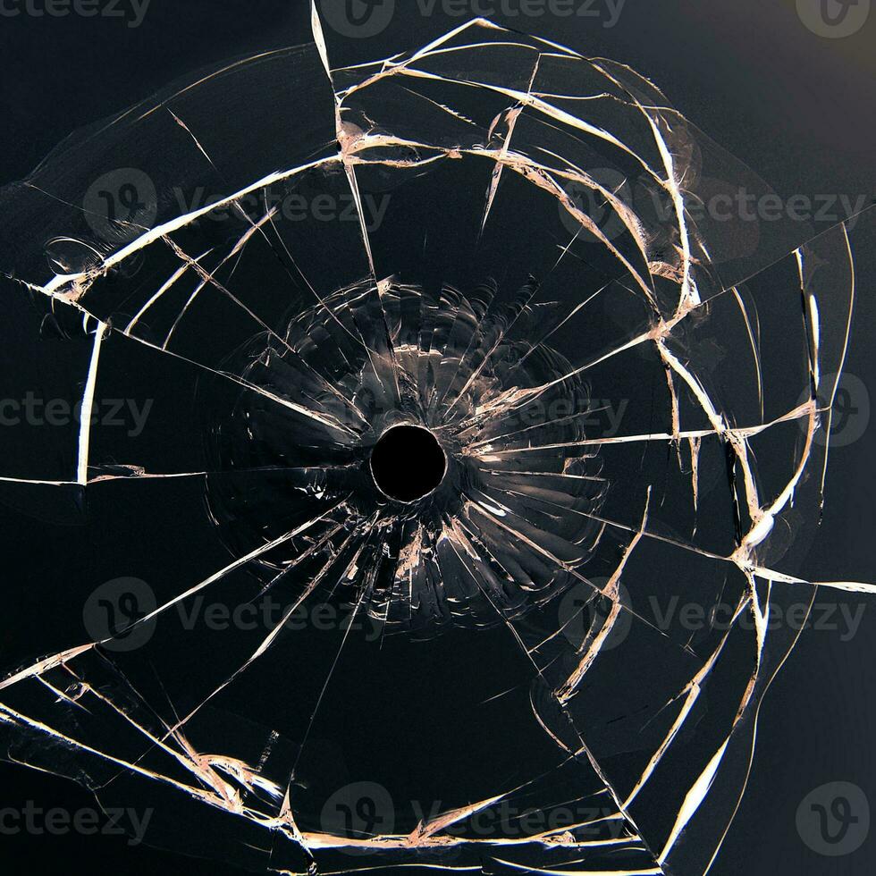 Broken glass textures photo