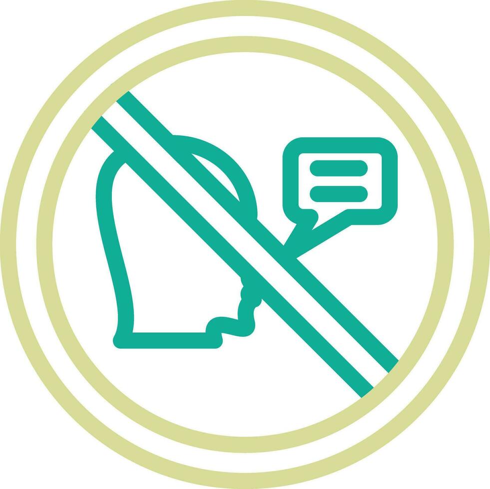 No Speak Vector Icon