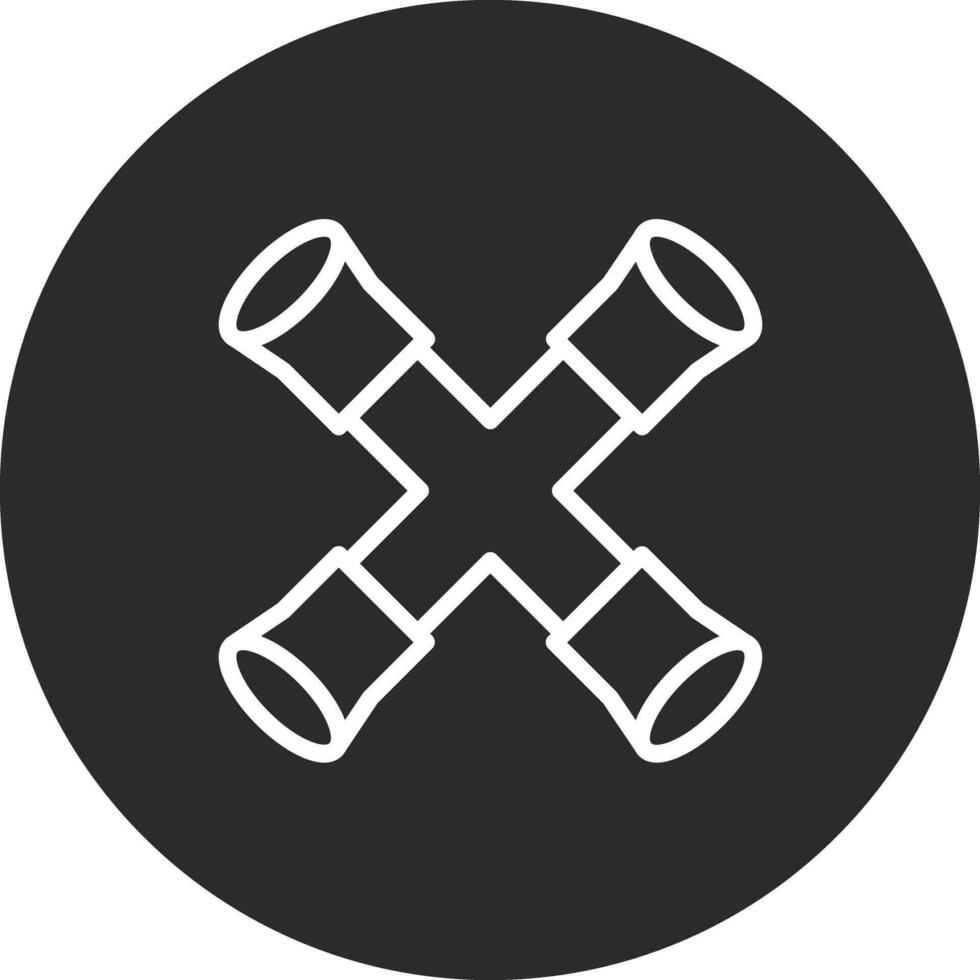 Cross Wrench Vector Icon