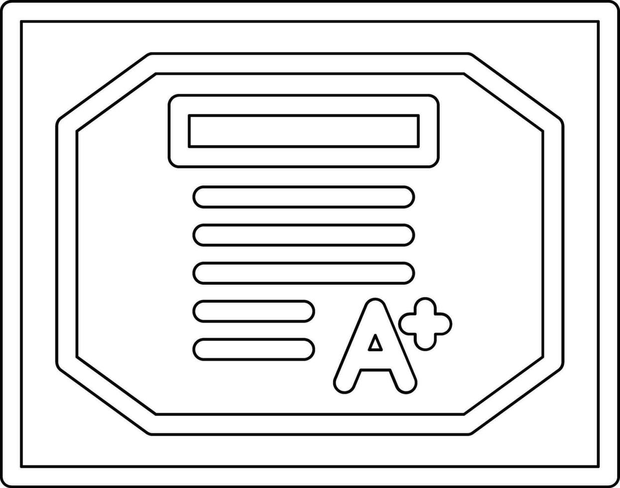 Grade Vector Icon