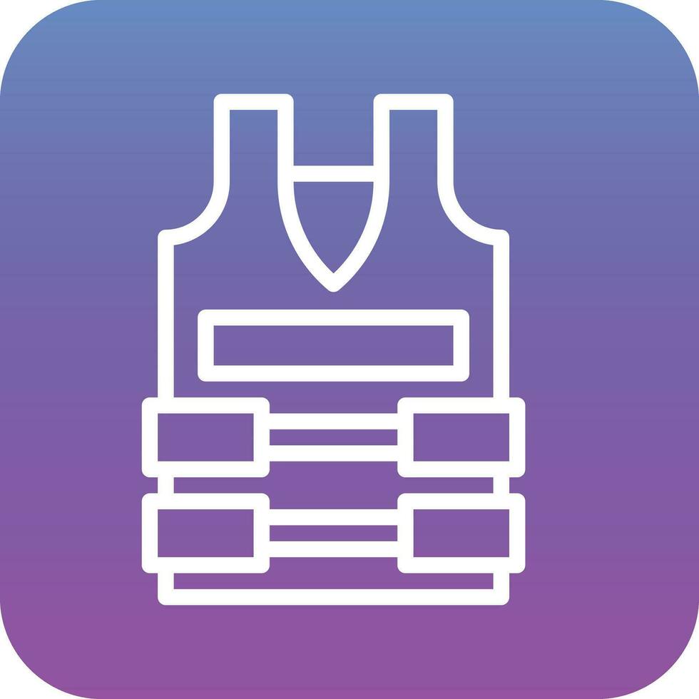 Bullet Proof Vest Vector Icon