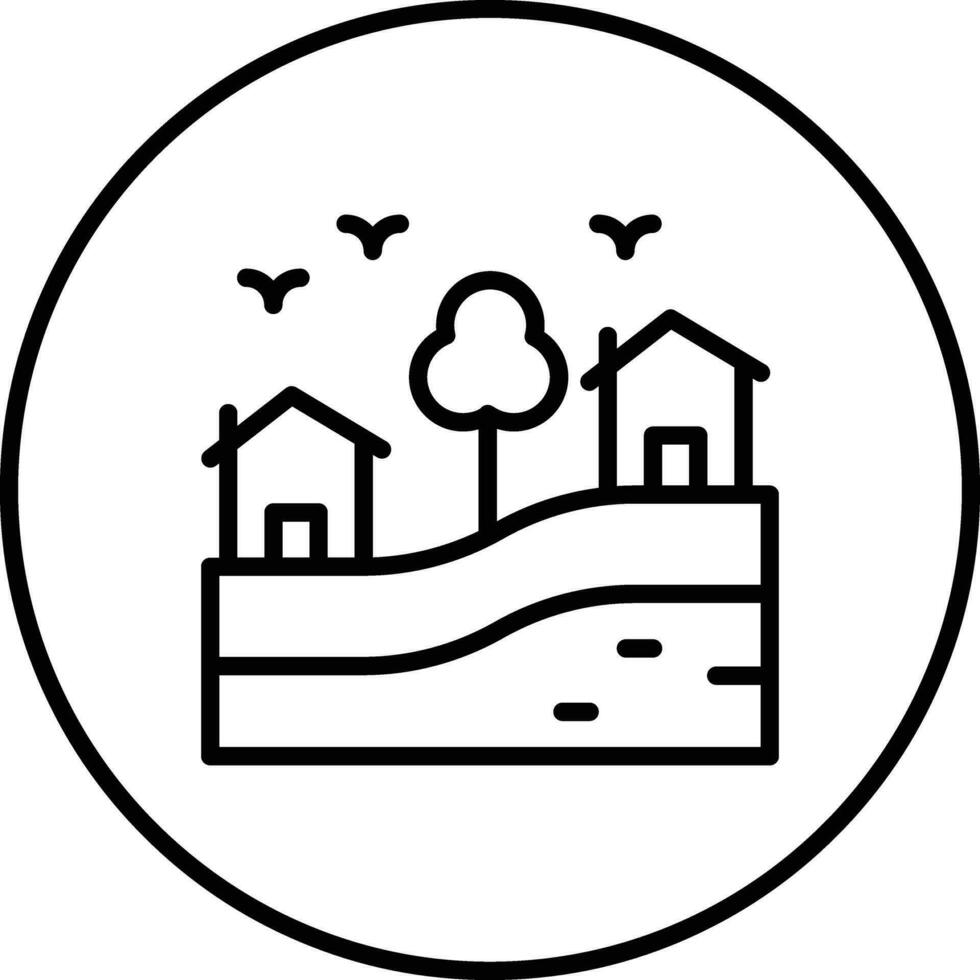 Village Vector Icon
