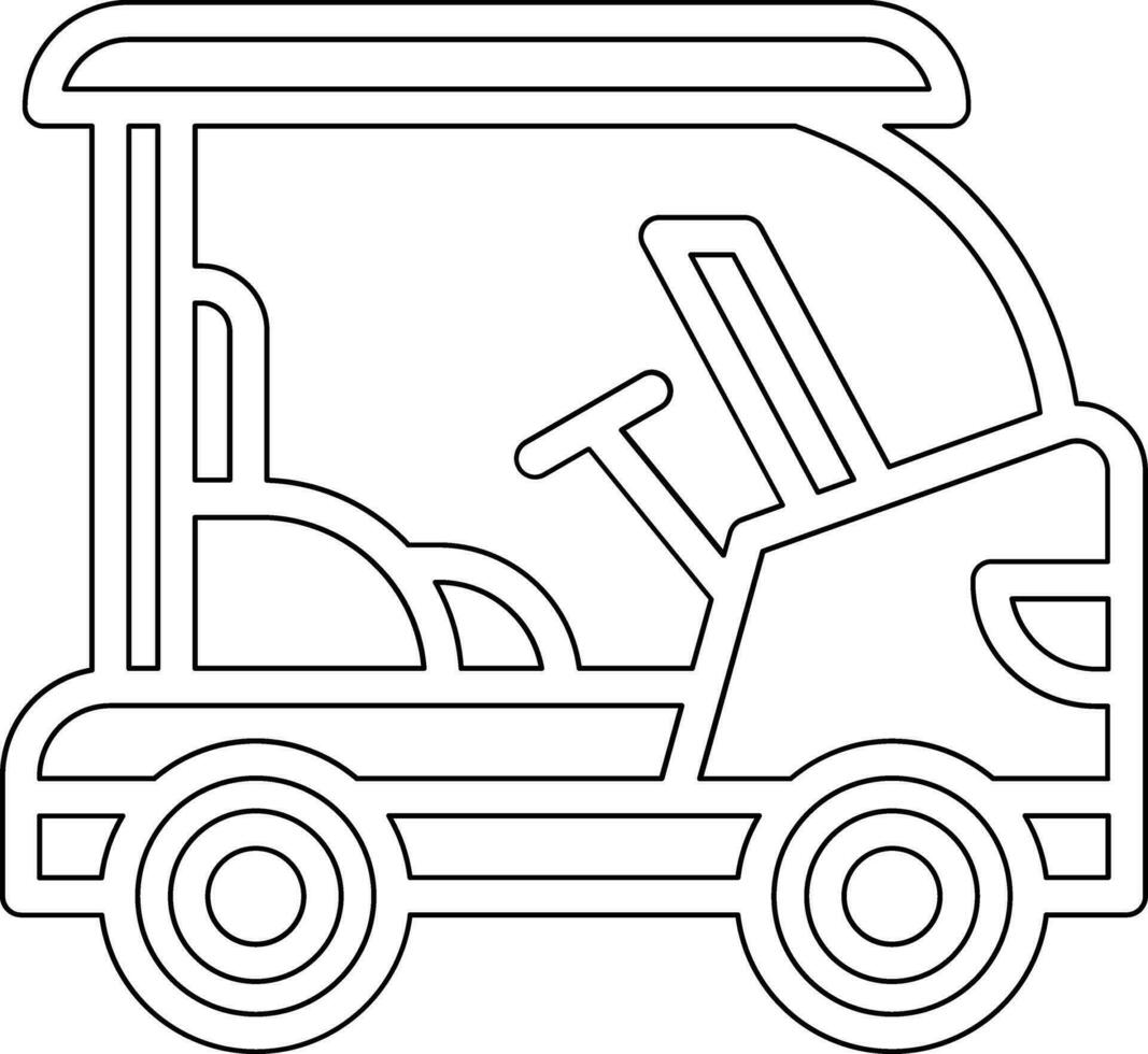 Golf Cart Vector Icon