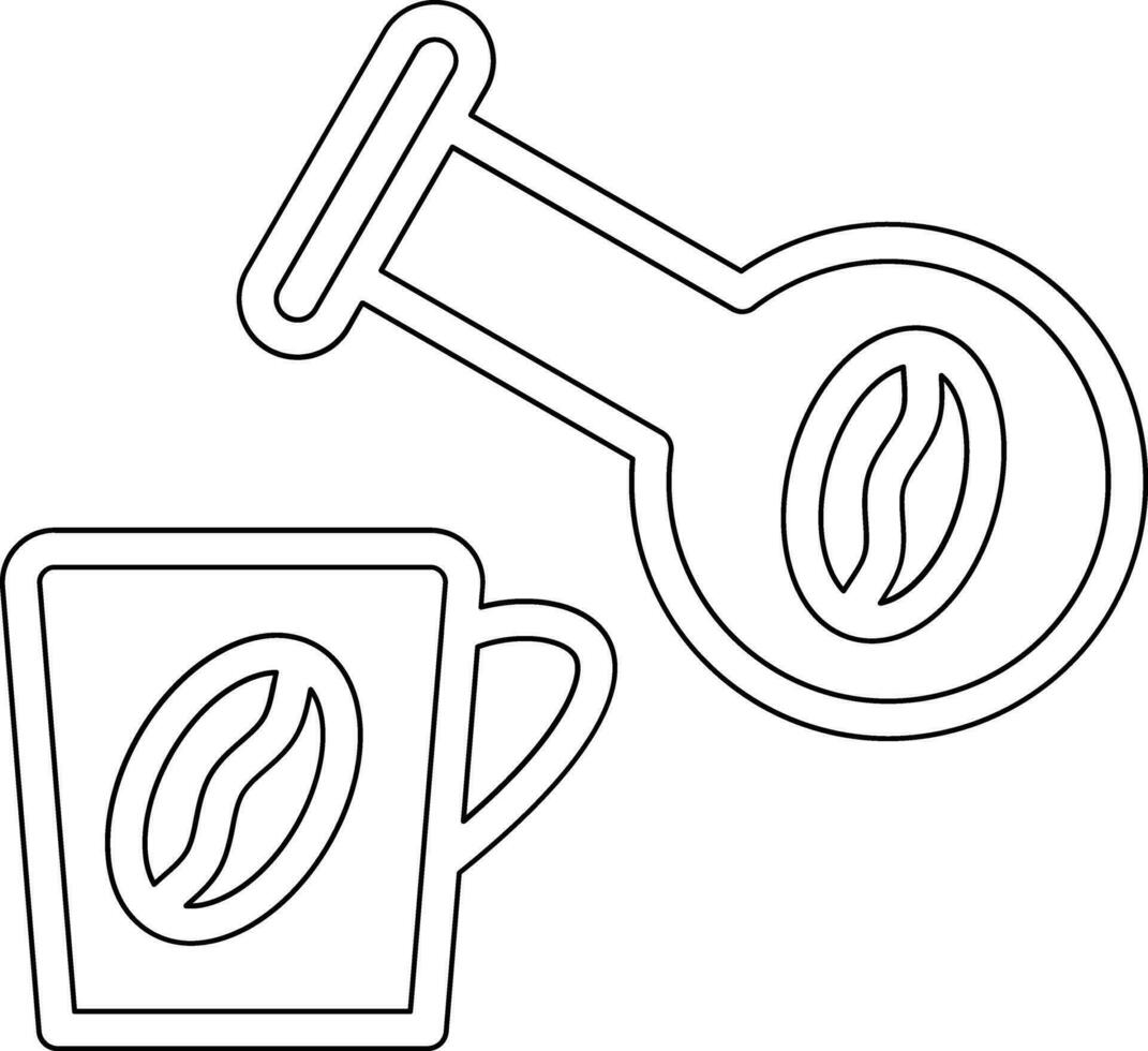 café Ciencias vector icono