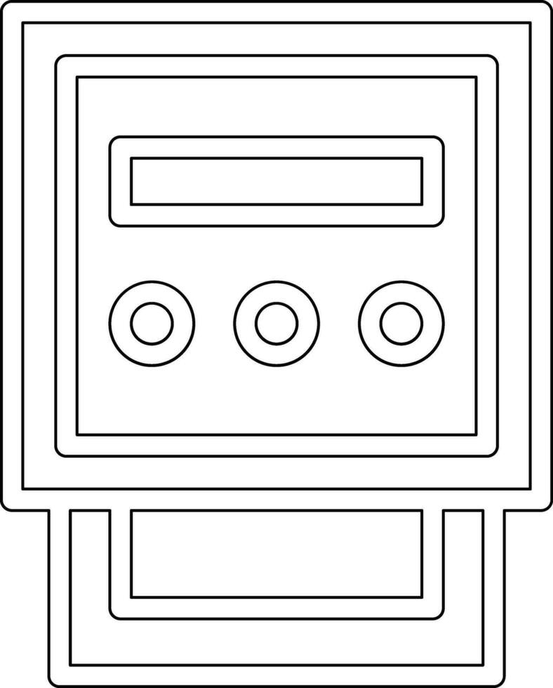 Electric Meter Vector Icon