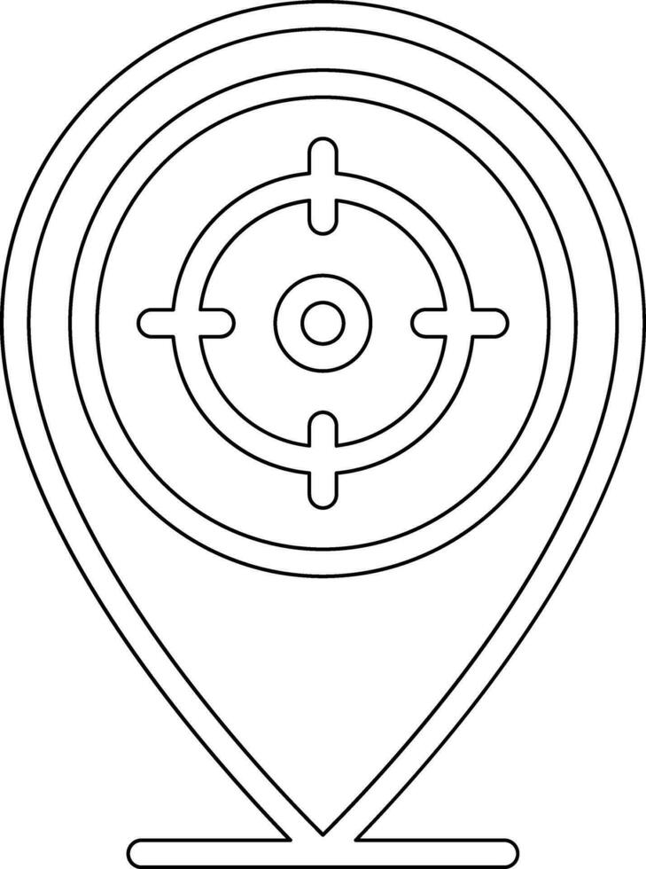 Target Location Vector Icon