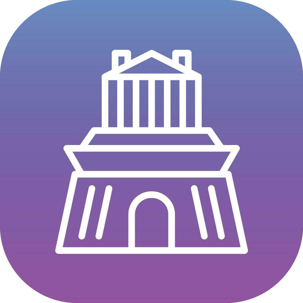 Halicarnassus Mausoleum Vector Icon