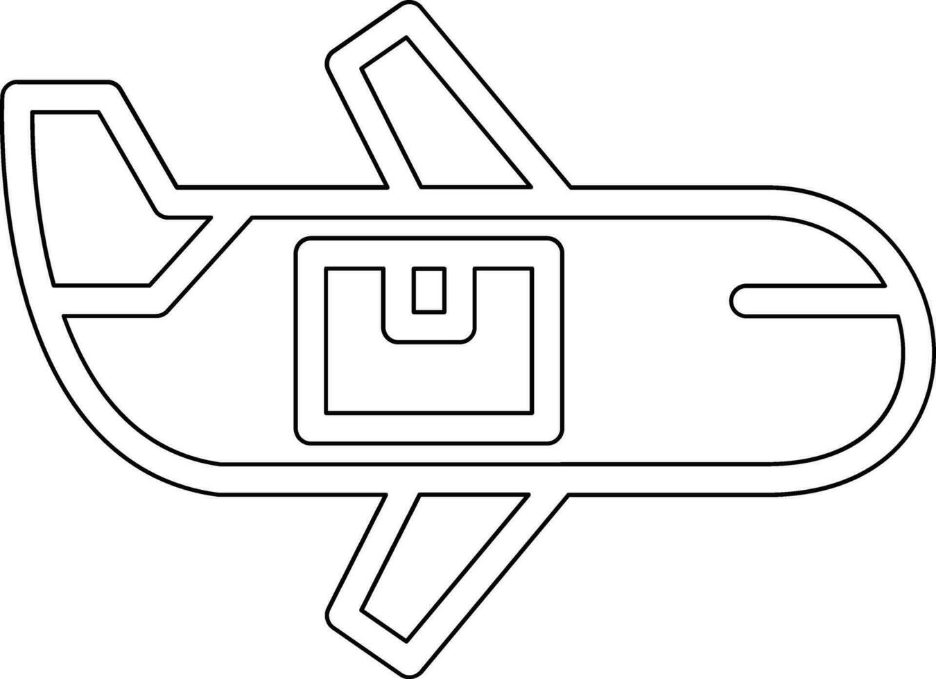 Airplane Delivery Vector Icon