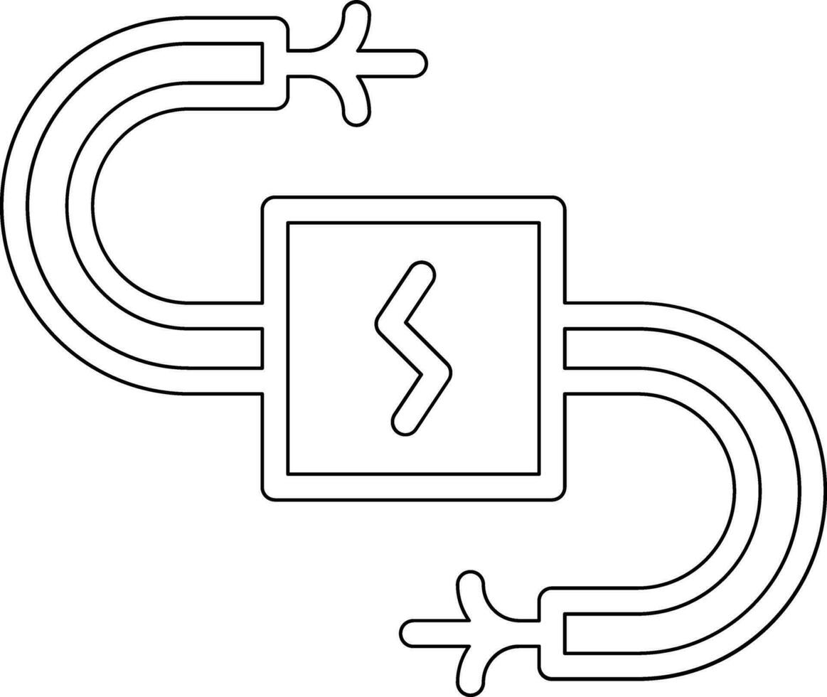 icono de vector de cableado