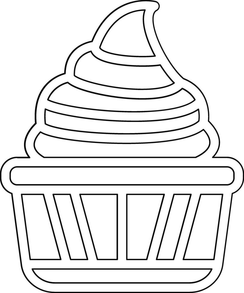 Chocolate Cupcake Vector Icon