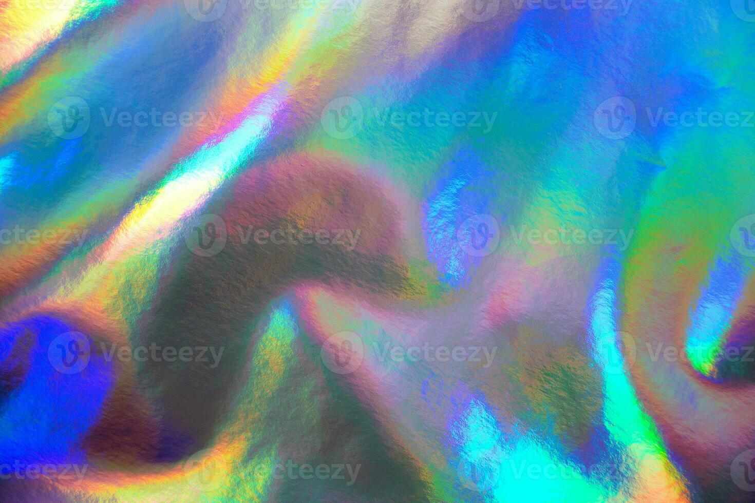 Crumpled Holographic Foil Paper Textures photo