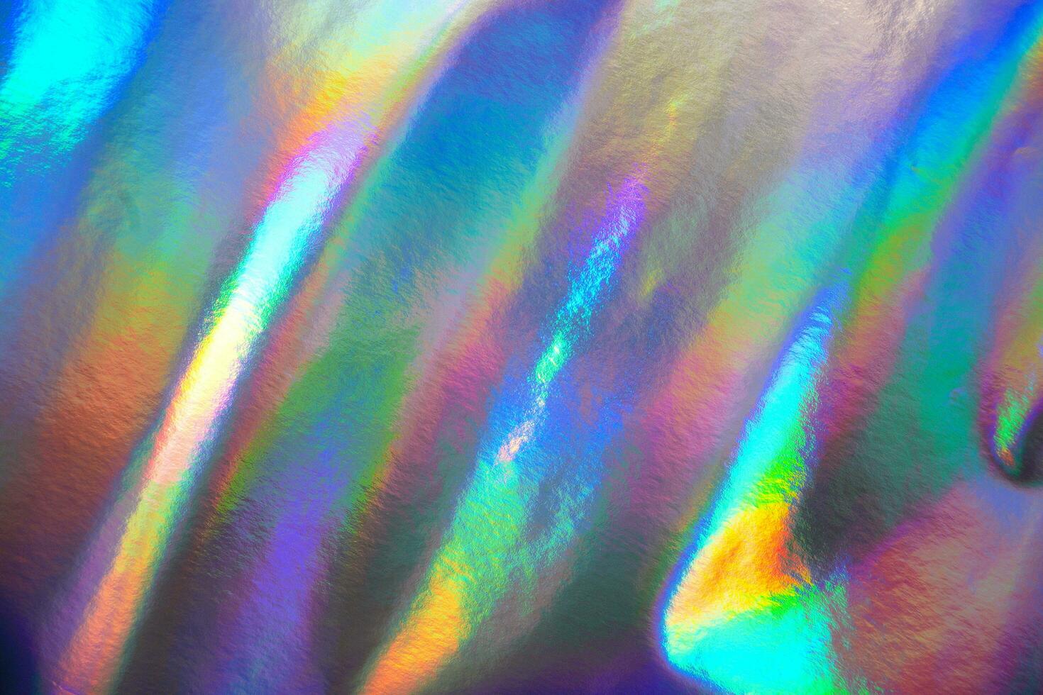 Crumpled Holographic Foil Paper Textures photo