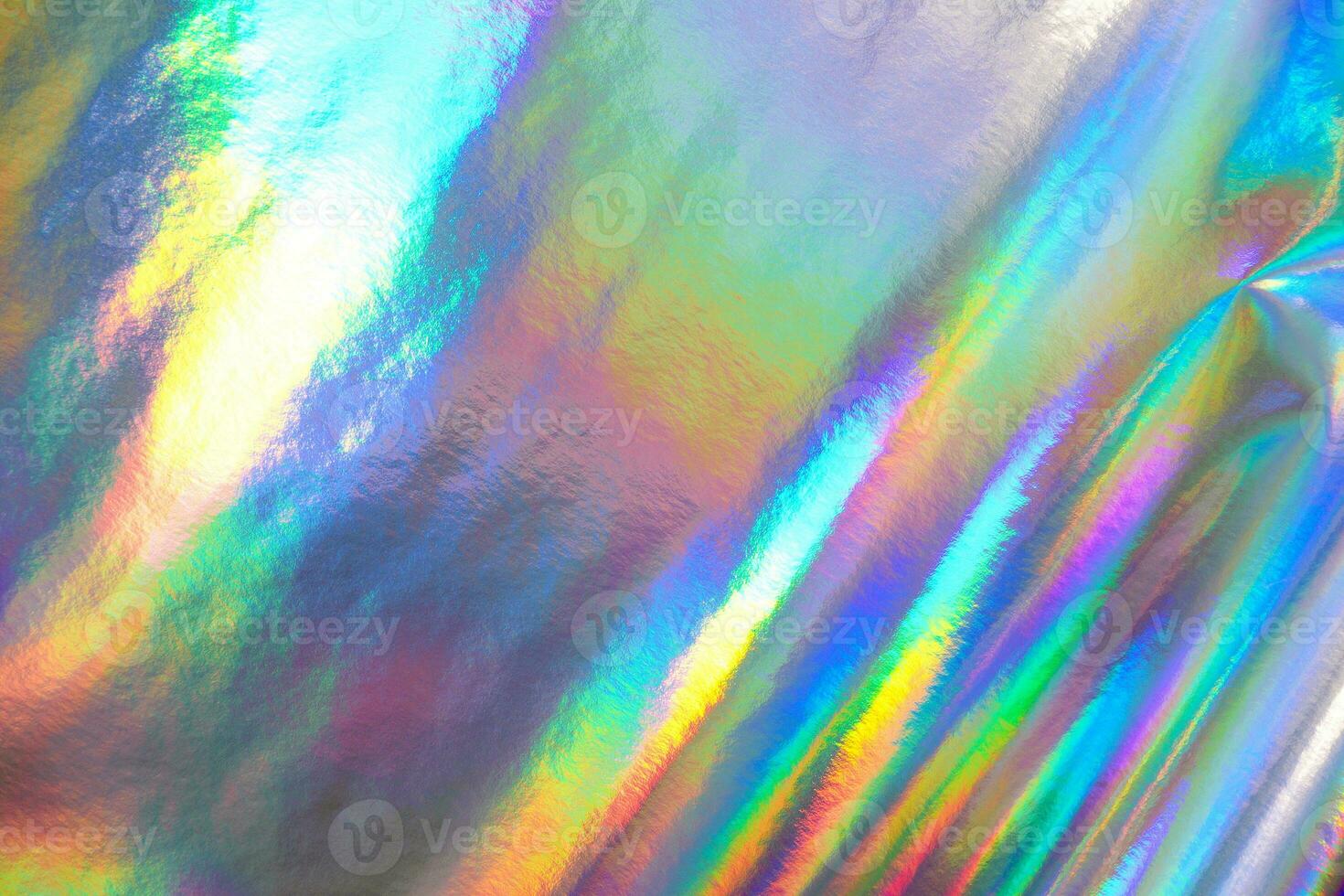 Crumpled Holographic Foil Paper Textures photo