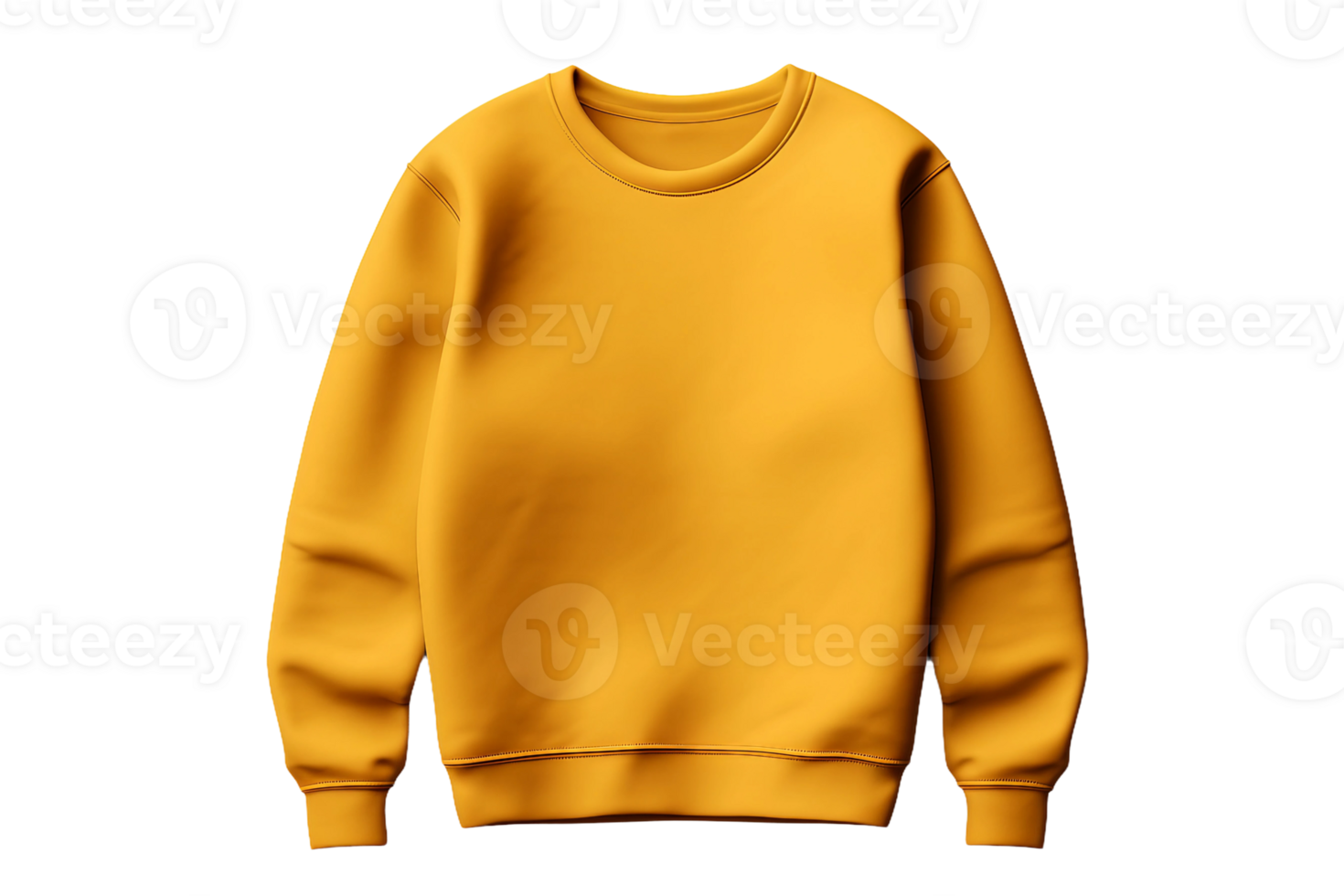 AI generated Mustard Yellow Sweater Style on a transparent background. png