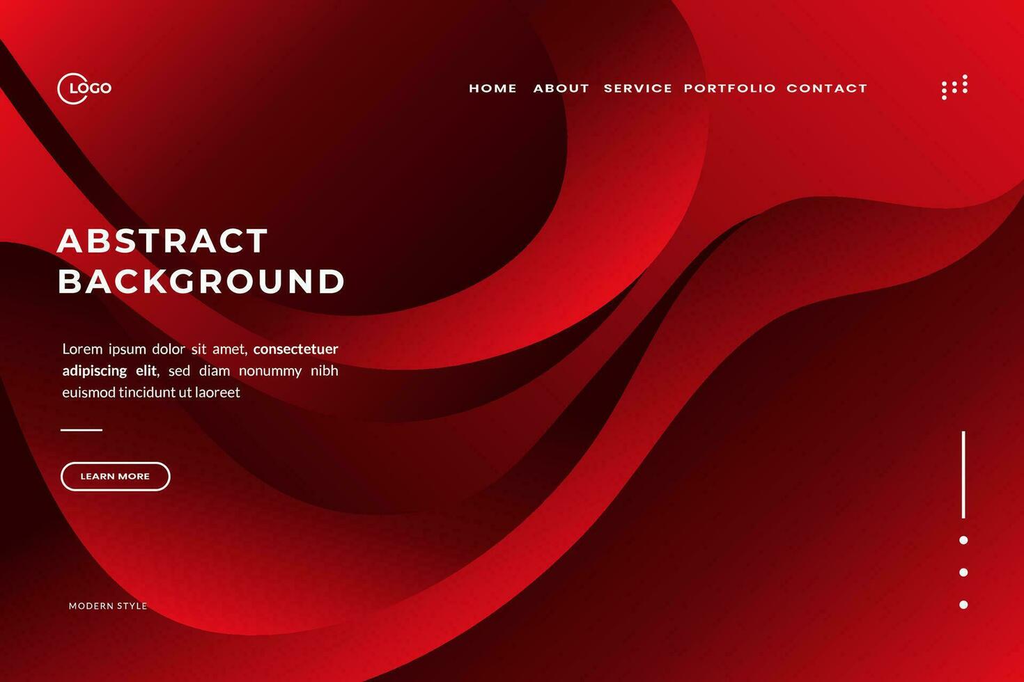 Sophisticated Red 3D Web Abstract Background, Elevate Your Online Presence with a Minimalist and Cutting Edge Design vector