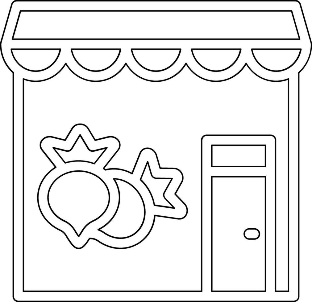 Vegetable Shop Vector Icon