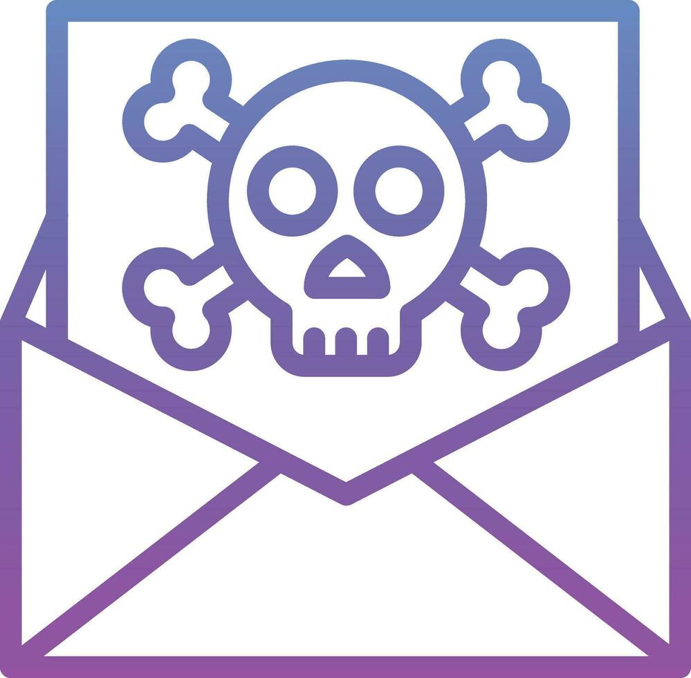 Email Hacked Vector Icon