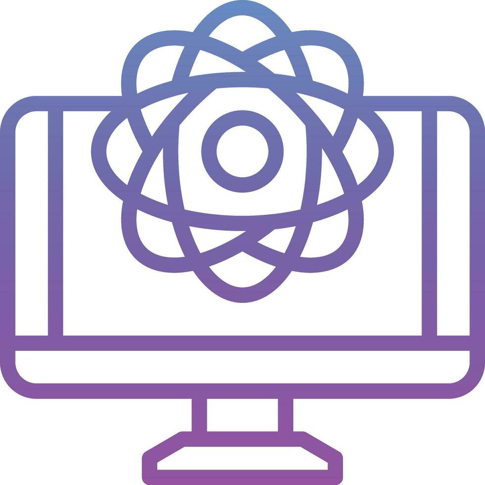 Quantum Computing Vector Icon