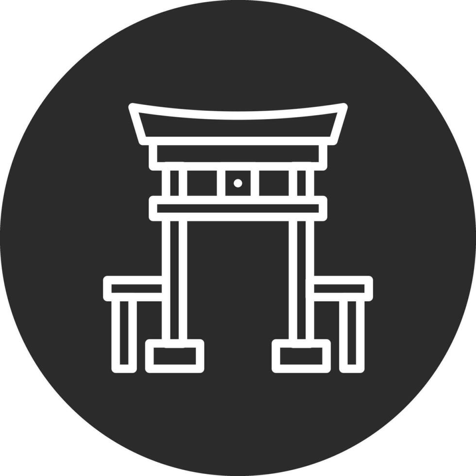 Torii Gate Vector Icon